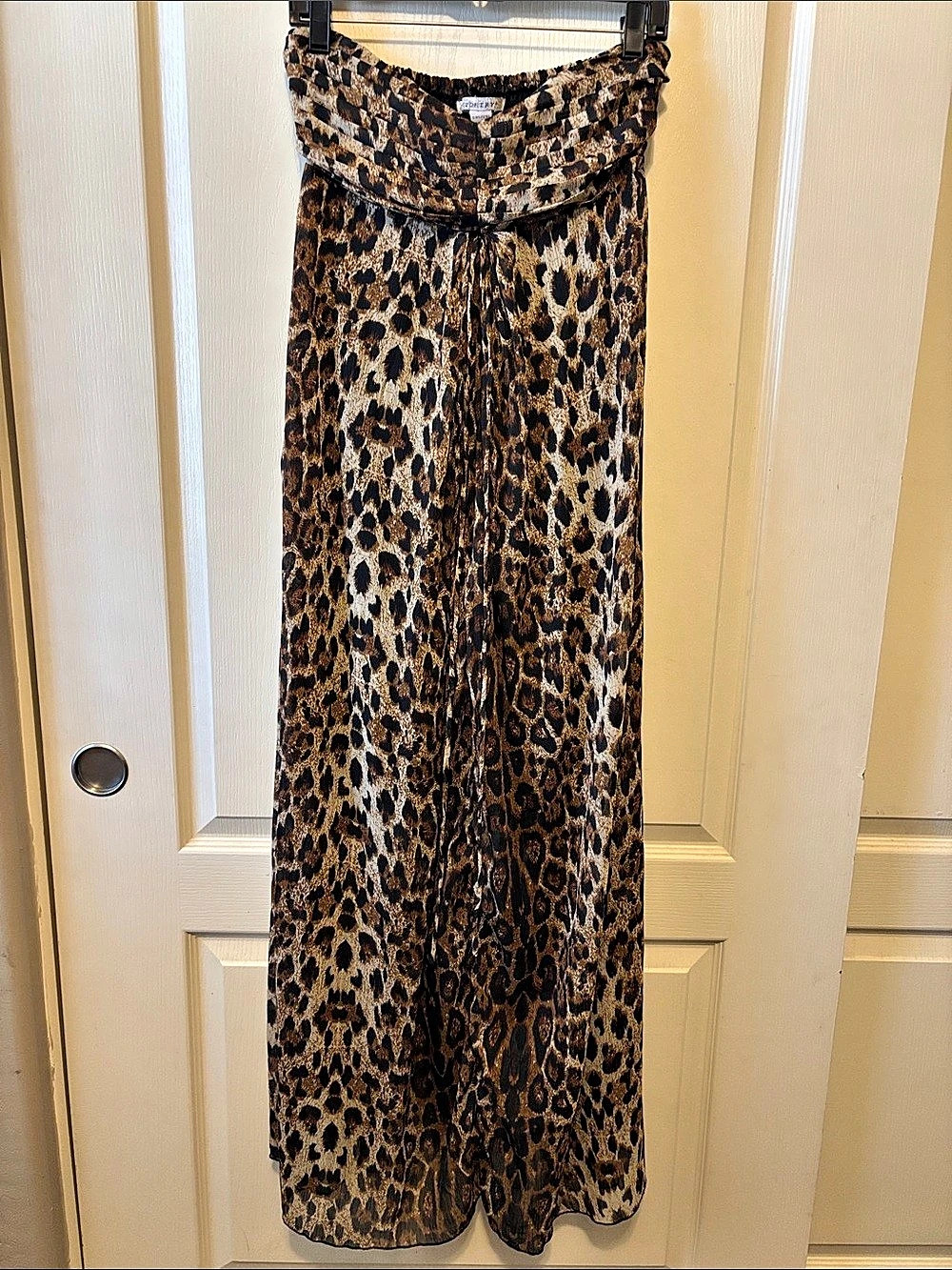 POETRY Leopard Print Maxi Dress Size Medium Like New